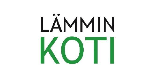 Lämmin koti rakennusliikkeen logo tumma.