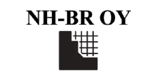 NH Betonirakennus rakennusliikkeen logo tumma.