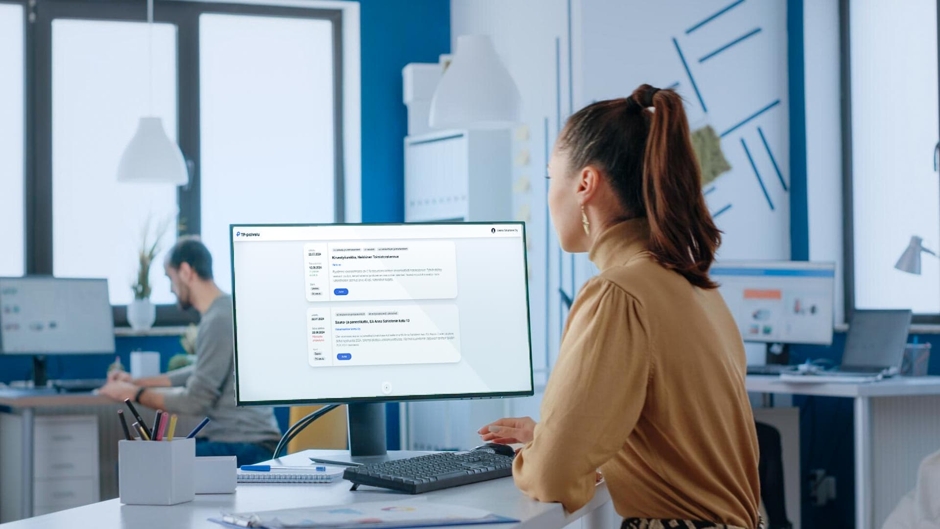 Tp-palvelu apuna tarjouspyyntöjen jakamisessa tarjous rakennusurakoitsijat.